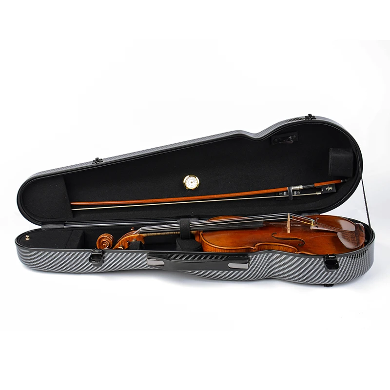VB16-44 Lightweight Violin Case Professional Composite High Hardness Wear-resistant Compression Violin Case Box FRP Carbon Fiber