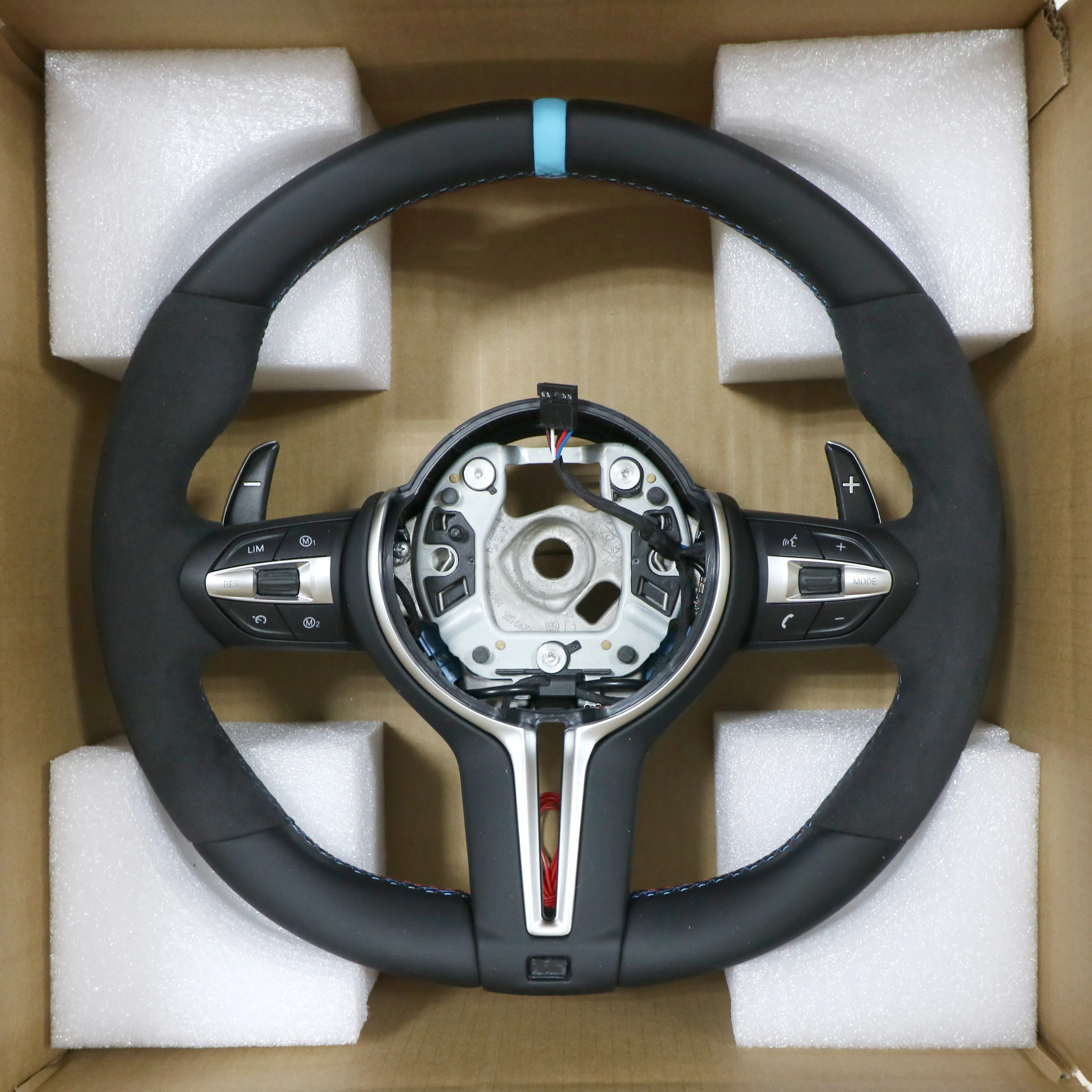 New upgrade M performance alcantara leather Steering Wheel For BMW x5 x4 x1 x2 x3 x7 x6 f80 f85 f20 f44 g20 g80