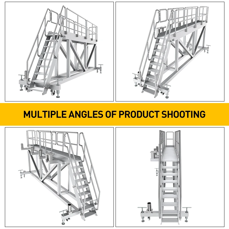 High Frequency Work Big Platform Ladder Step Ladder Non-Slip Steels Convenience Work Platform