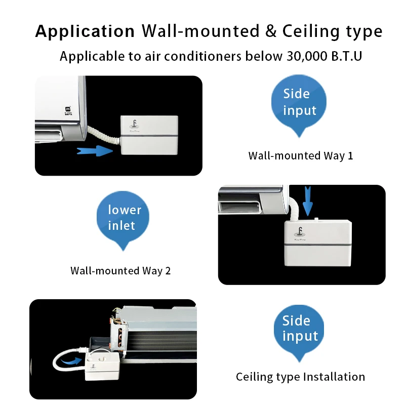 Kingpump Quiet Air Conditioning Drainage Pump Air Condition Spare Parts Drainage Pump For Air Conditioner