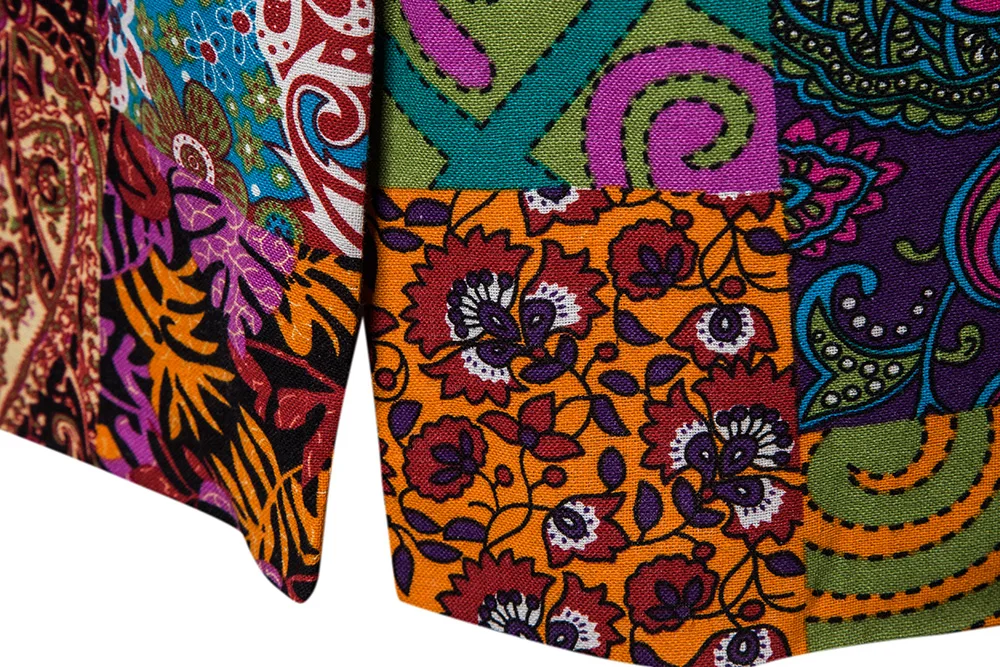 
Autumn And Winter New Double-breasted Plus Size Matching Casual Suit Youth Slim Fit Print Mens Suits 