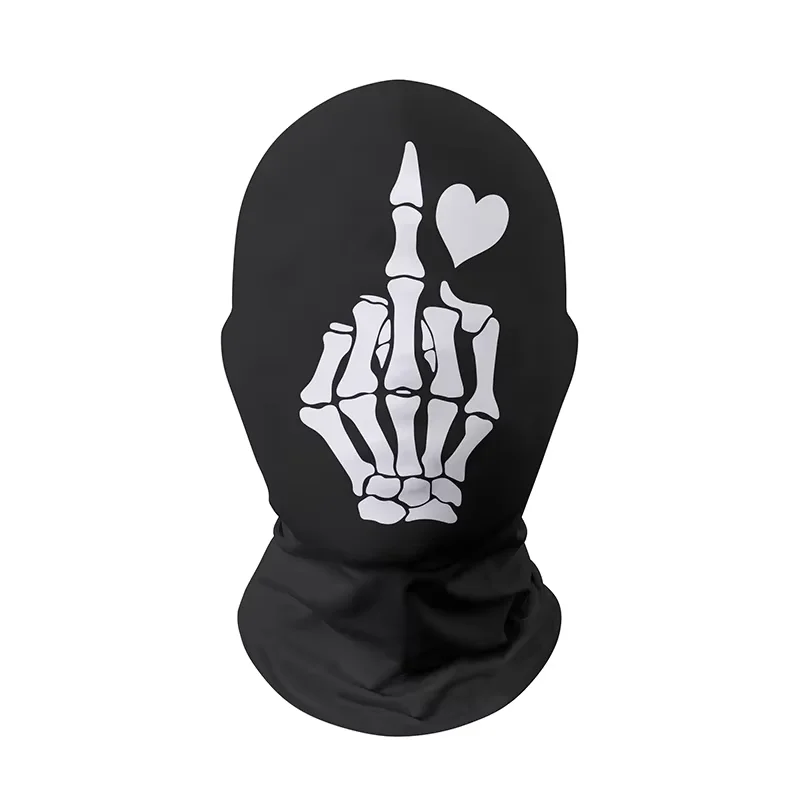Wholesale Custom Designer Print Full Face Mask Funny 3D Unique Maskera Balaclava Style Hood Face Cover Mask