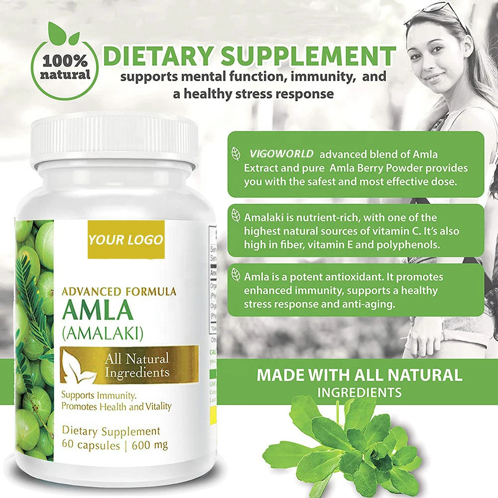 VC Polyphenol Amalaki Indian Gooseberry Triphala Capsules ayurvedic Herbal Products for Supplements