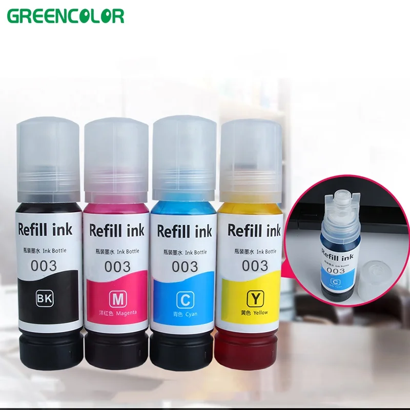 premium 003 004 544 103 refill dye ink for epson compatible ink for L3150 L3110 L3250 L3216 L1210 L3210 L3256 L5290 L1250
