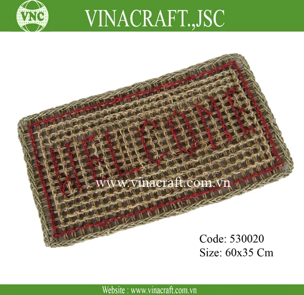 Seagrass rug mat seagrass floor mat Wholesale Cheap Price Natural eco friendly seagrass soft Handmade Door Mats made In Viet Nam