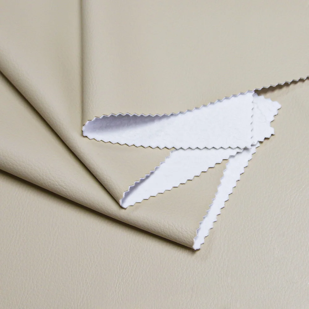 china manufacturer 380g pu grain leather semi pu artificial leather fabric for sofa
