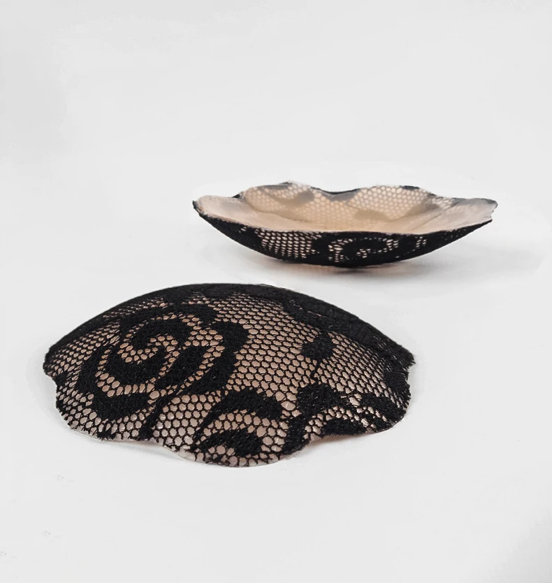 High Quality Sexy Elegant Lace Nipple Cover Stickers Soft Washable Invisible Silicone Nipple Covers