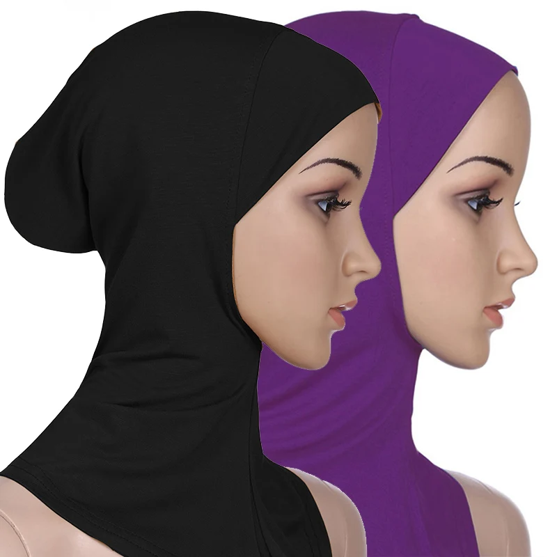 Women Head Cover Muslim Headscarf Inner Caps Islamic Underscarf Ninja Hijab Scarf Hat Cap Bone Bonnet