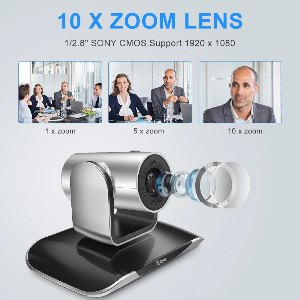 YSX-EA300 Full HD 1080P Telemedicine Equipment 10X Optical Zoom PTZ USB IP for Video Conference system