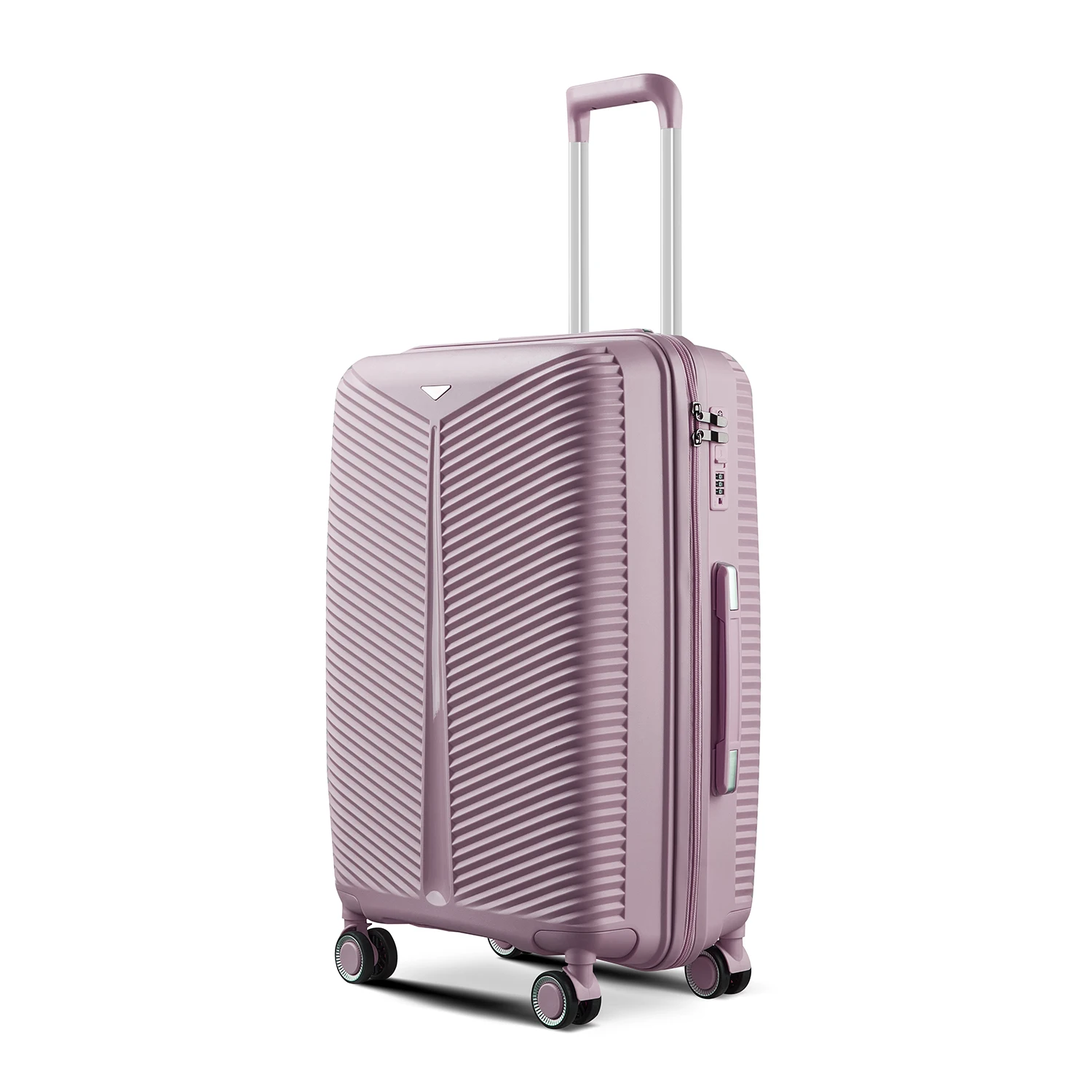 Family Airport Trolley Travelling Bags White Suitcase Check In Roller Luggage Low MOQ Smart Lock Valice