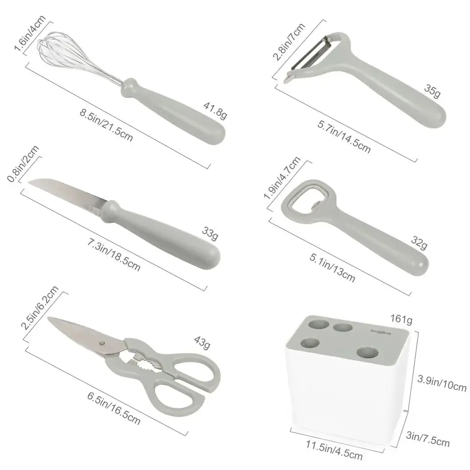 Hot Selling 2023 New Arrival Kitchen Accessories 5pcs 6pcs Gadget Tools Sets