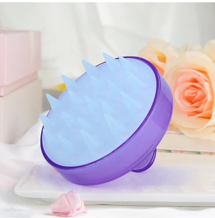 Оптовая продажа заказной логотип силиконовый шампунь для волос Массажная щетка для кожи головы