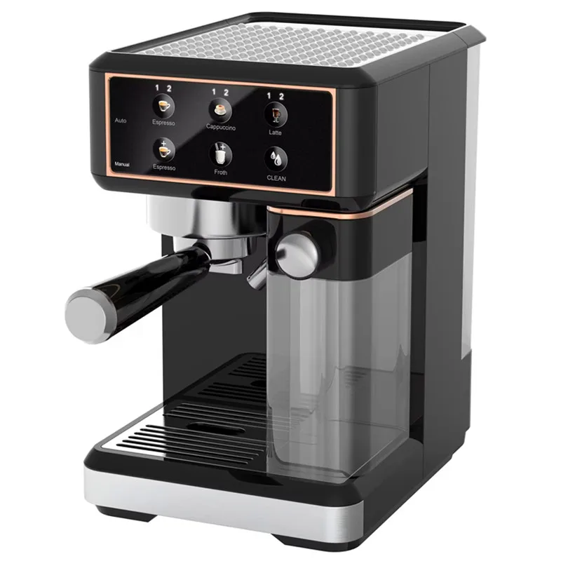 Espresso Coffee Machine Built-In Automatic Milk Frother 20 Bar Espresso & Cappuccino & Latte Maker with Removeable Water Tank