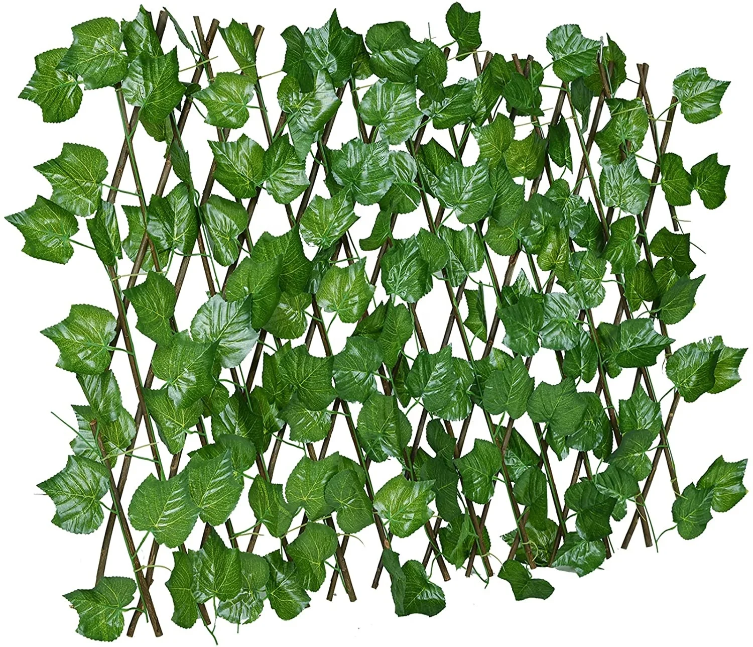 Stretchable Expandable Greenery Artificial Leaf Privacy Roll Ivy Privacy Fence Screen for Garden Decoration