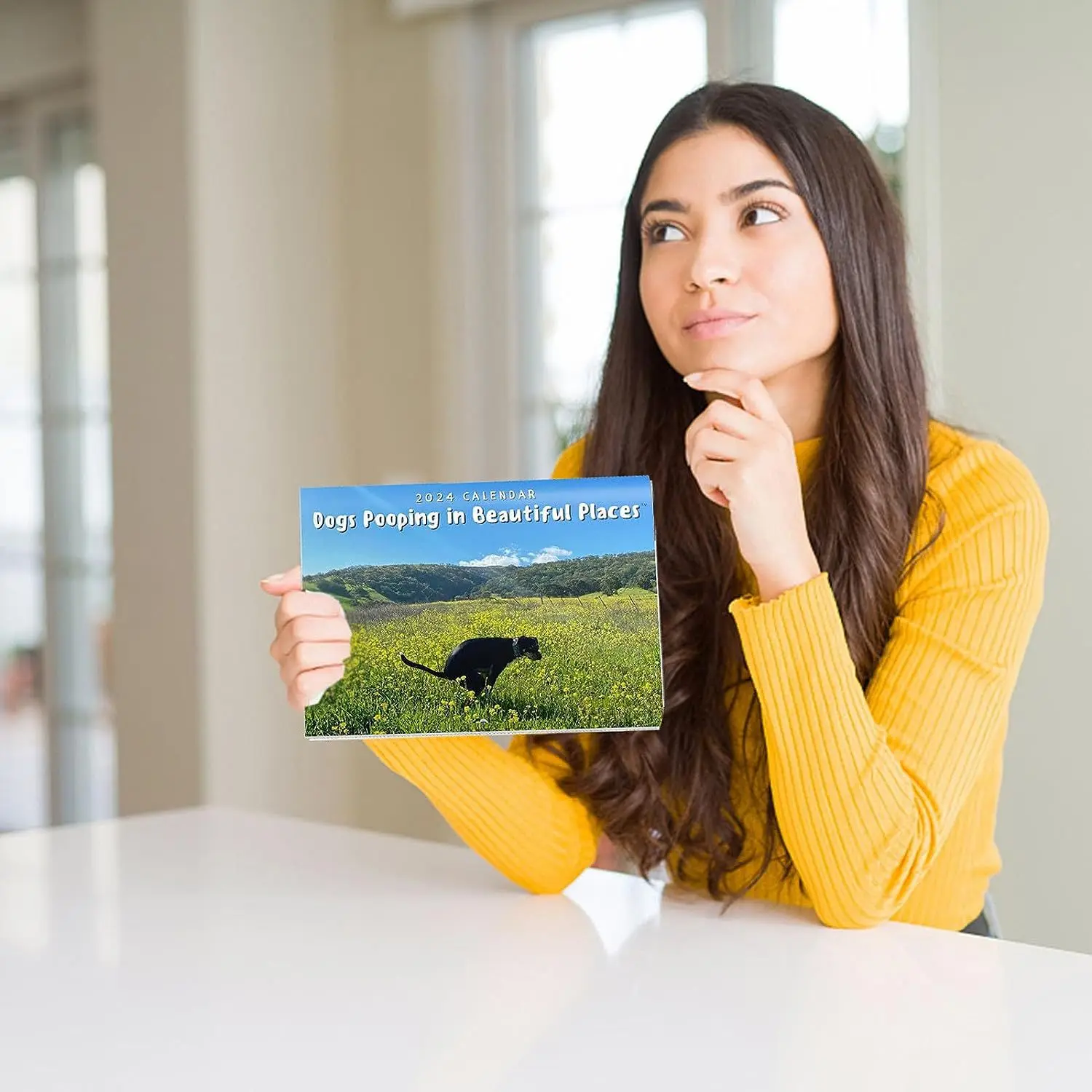 Home Decor Funny Calendar Gift2024 Dog Poop