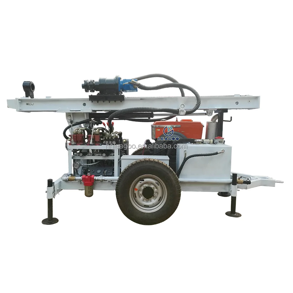 Most Popular Two Wheels Portable Mine Drilling Rig for Water Well