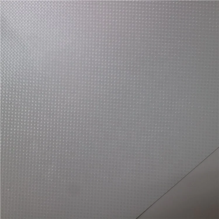 100% Polyester PVC Membrane Structure Fabric Coated Panama Tarpaulin Woven Dyed Plain Pattern