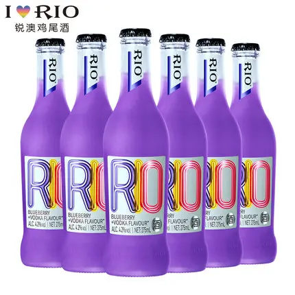 Готовый коктейльный Классический флакон RIO Reao, 275 мл, Черничная водка, Фруктовое вино