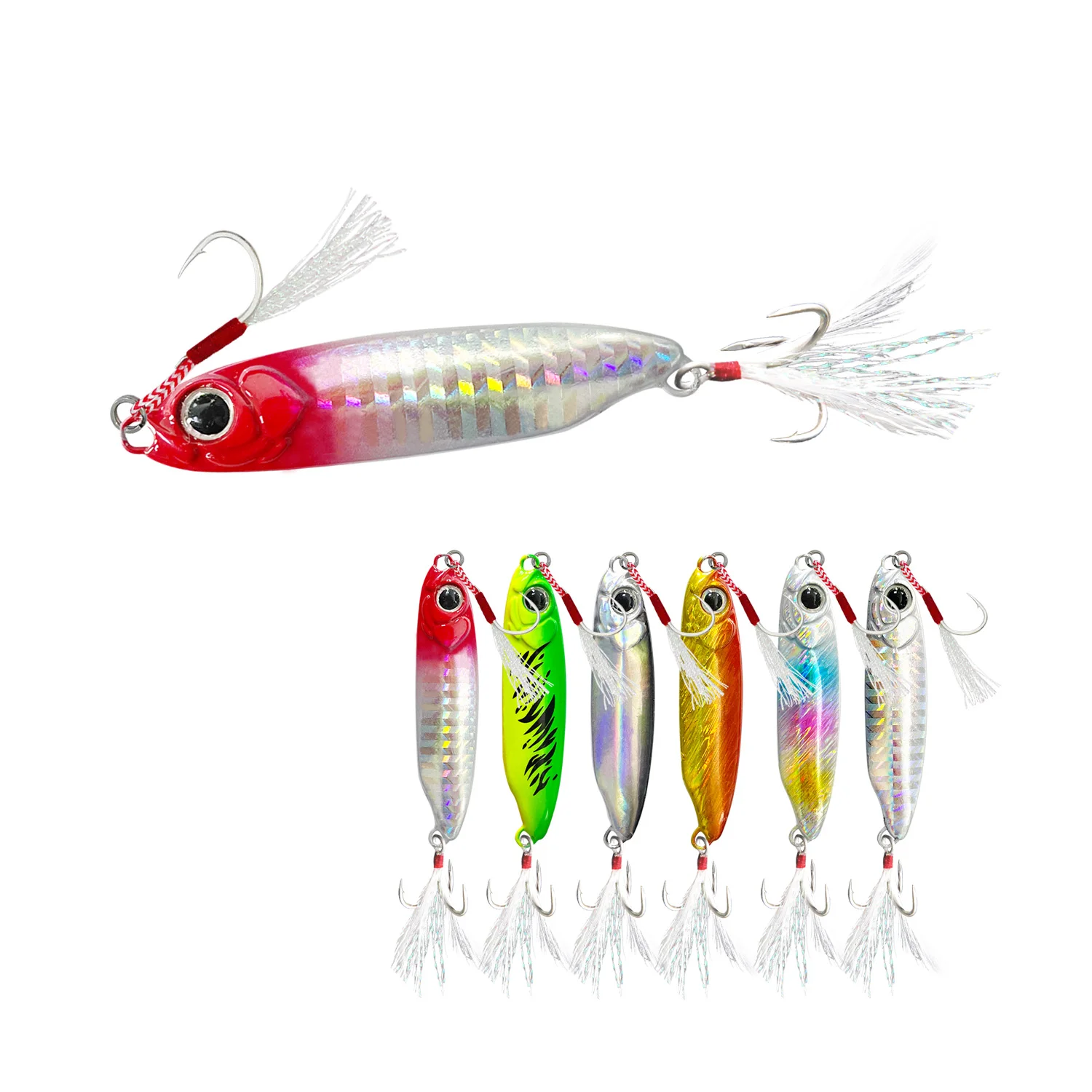 metal jig 8g 10g 15g 20g 25g 35g 50g Mirror Electroplate plating plating drag metal cast jig lure fishing lures jig