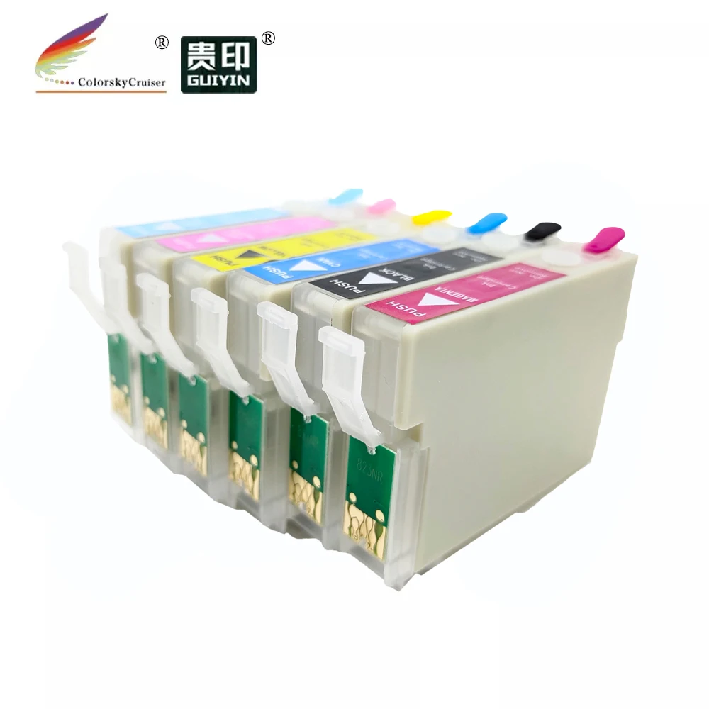 RCE791-796 refillable refill ink cartridge for Epson T0791 - 0796 79 Stylus Photo 1400 P50 PX650 PX660 PX700W PX710W PX720 1set