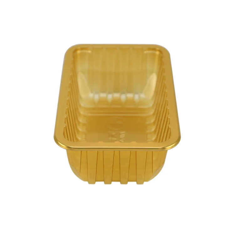 
Anti Fog Strong Toughness High Transparency Clear Gold Plastic Packaging Trays For Fresh Beef Pork 