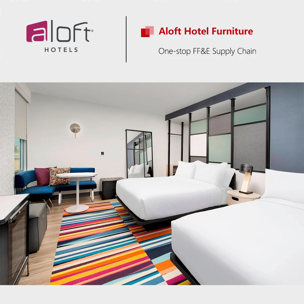 Marriott Aloft Hotel Bedroom Hotel Room Furniture Set