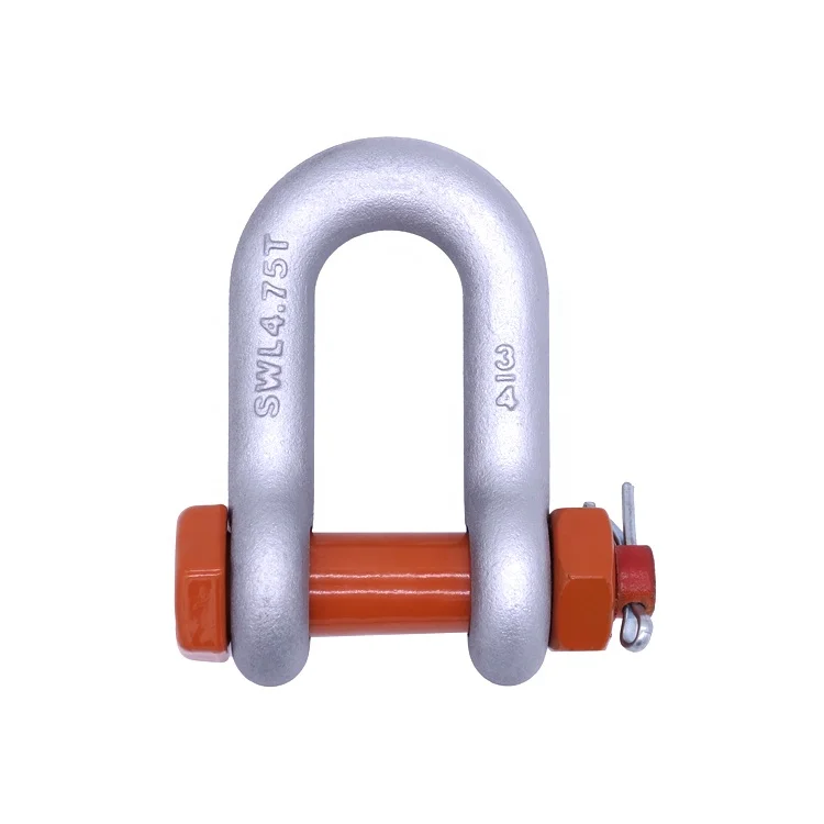 u type wll 35t jis type s shape towing steel wire rubber coated red  roller jeep d shackle straight bolt