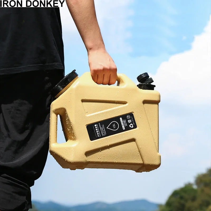 IRONDONKEY Camp Drinking Water Bucket Storage Pure Water with Faucet RV Car mounted Outdoor PE Water Bucket Dew