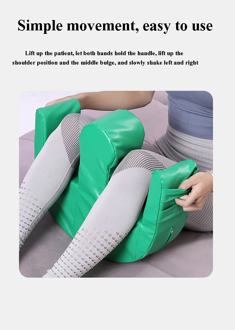 Patient turning over pad bed-ridden patient leg lift nursing U-shaped pillow anti-decubitus with leather fabric medical turning