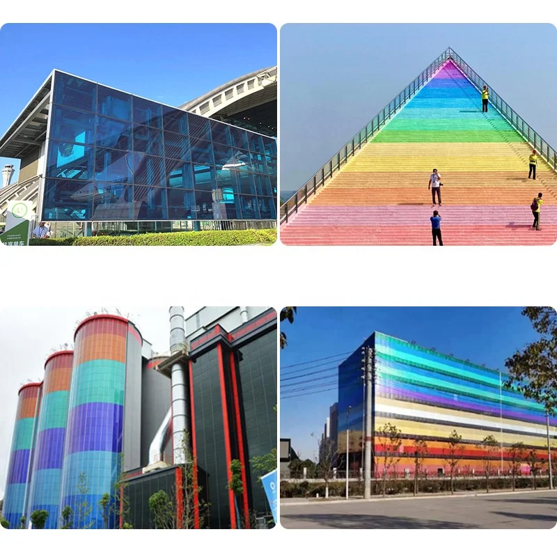 Transparency 10% 20% 30% 40% CdTe Thin Film Power Glass BIPV Solar Panel Facade For Fencing Bacony