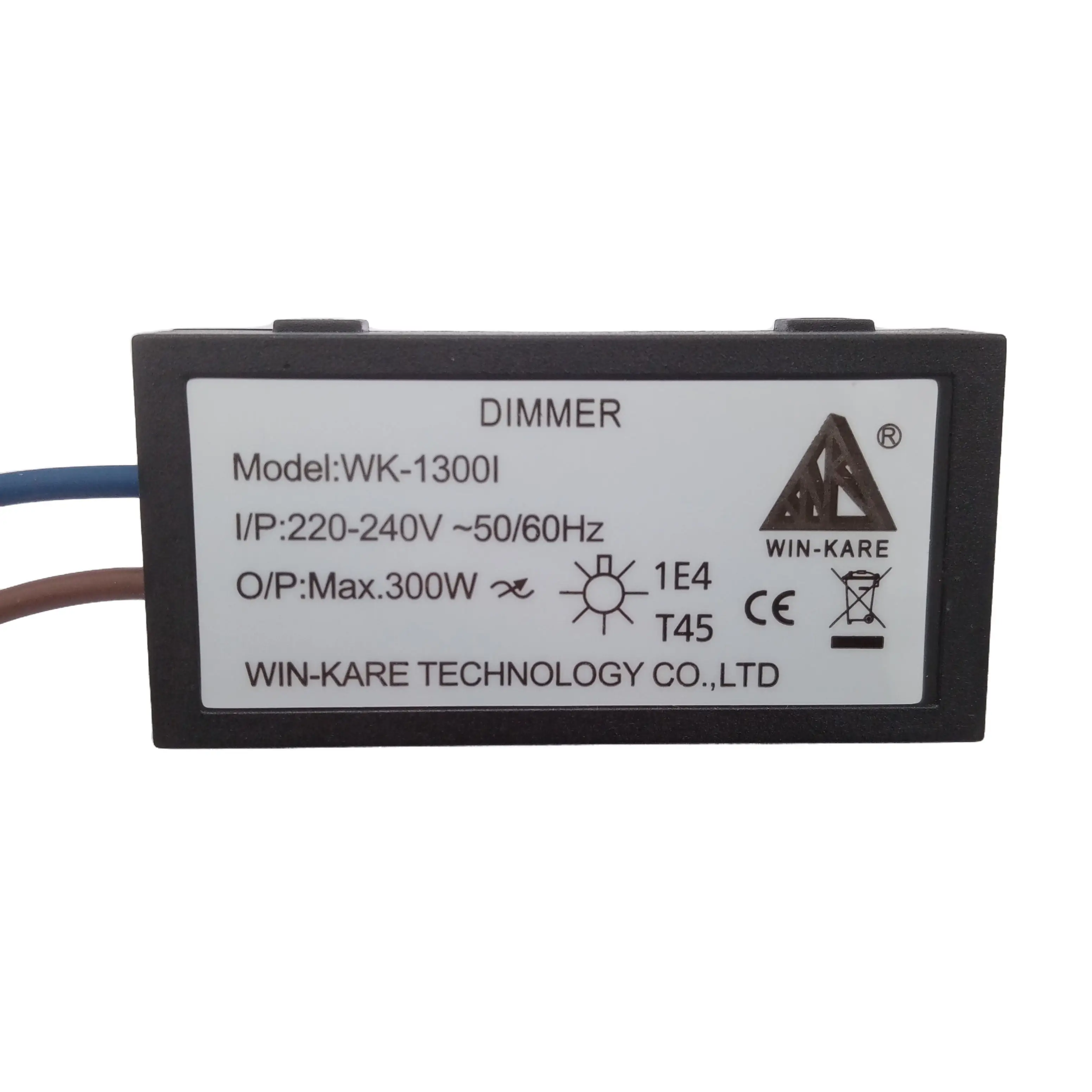 WK-1300I model high power European standard rotary switch built-in 220-240Vac Max 300W dimmer