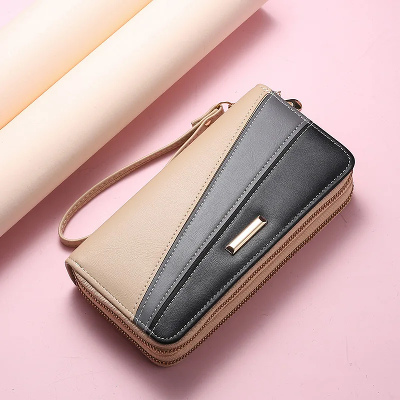 Leather Women Wallets Long Zipper Wallet Ladies Clutch Bag Purse 2021 New Female Luxury Purses