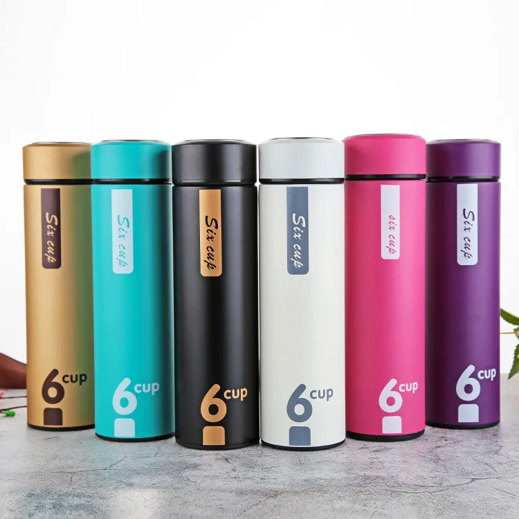 Double Wall Water Bottle Thermos Flask Stainless Steel Vacuum Flasks & Thermoses Straight Cup 6-12 Hours 1pc/box