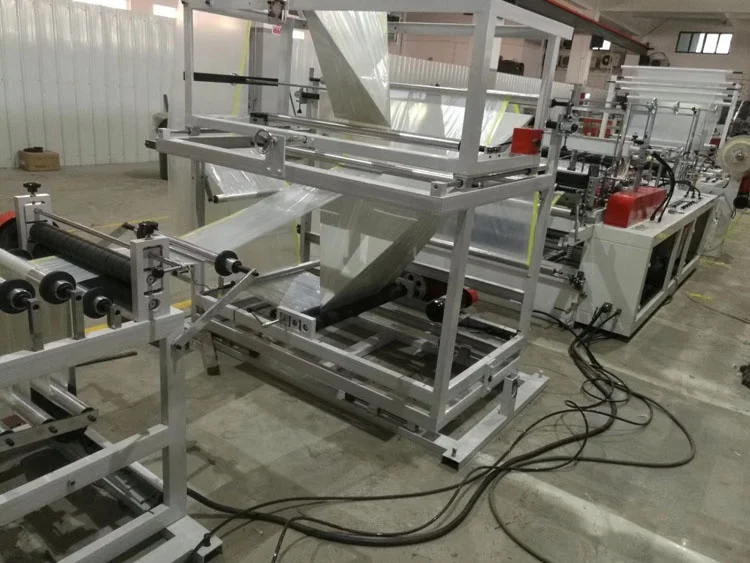 China wenzhou Well-Tech LDPE HDPE plastic bag manufacturing Roll Drawstring Heavy Duty Jumbo garbage bags making machine