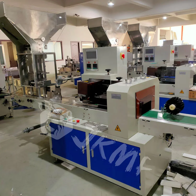 Individual automatic multi drinking straw flow pack packing machine paper straw multi pillow packing machine