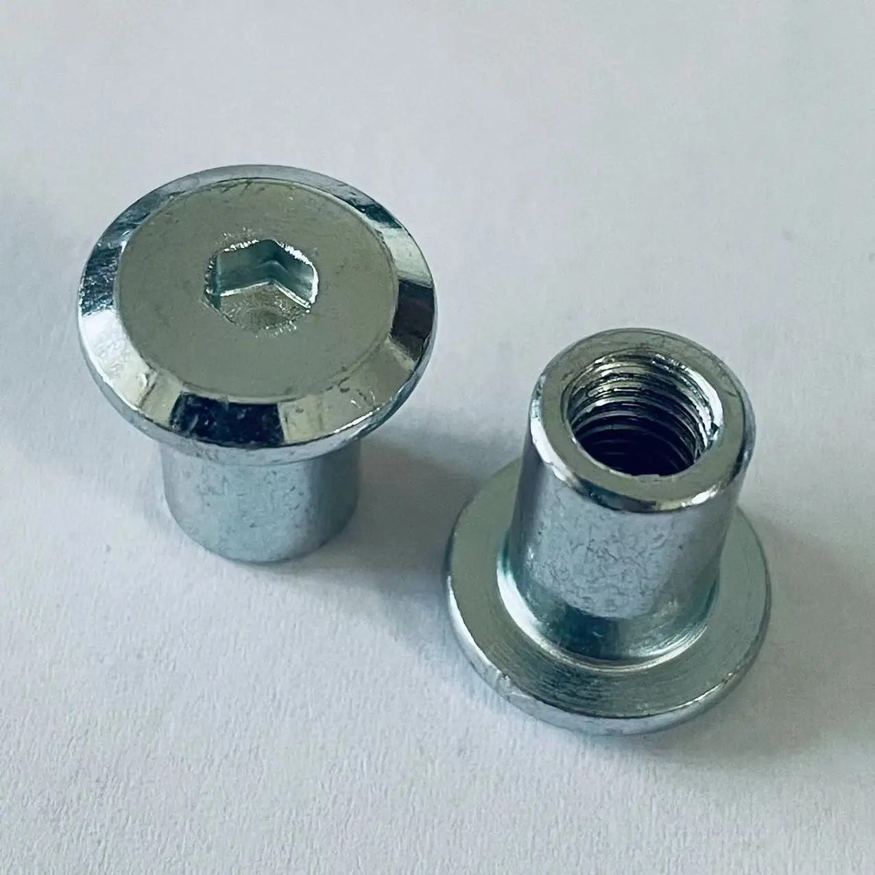 YZ-N005 Carbon Steel Hex Socket Flat Head Sleeve Barrel Nut M2 M3 M4 M5 M6 M8 M10