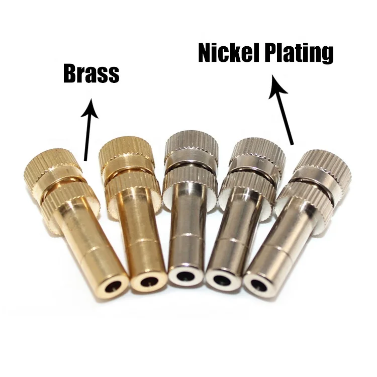 Fogging and Mist Nozzle Low Pressure Brass New Product 2020 Carton Nozzle Spray Stainless Steel Water Nozzle 4 Holes 6 Months WP