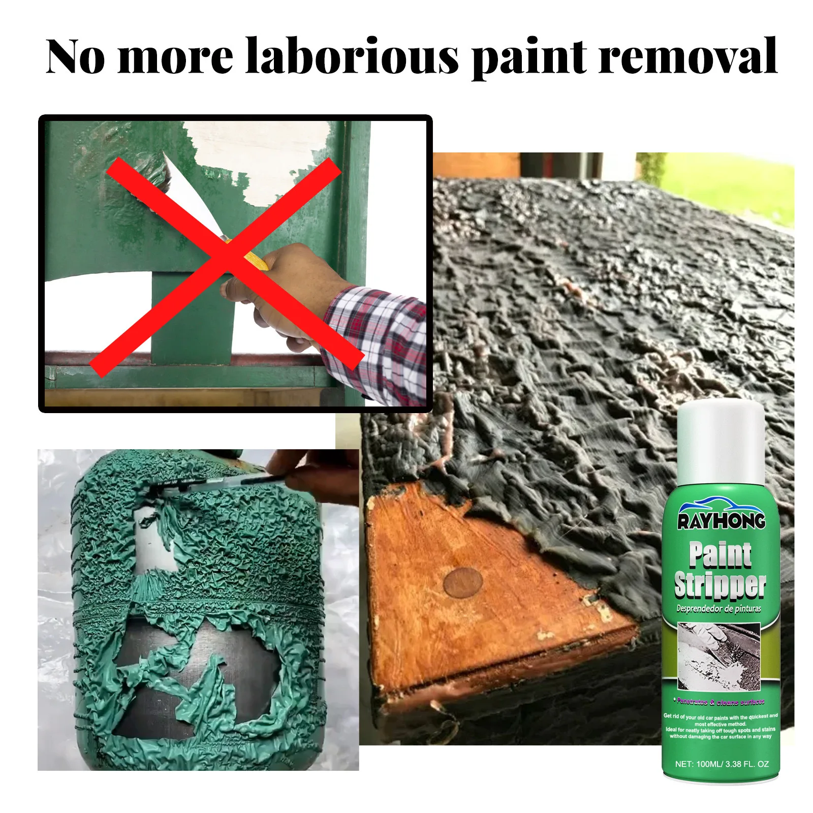 Car Paint stripper Strong Paint Removal Spray Maintenance Kit Powerful Paint