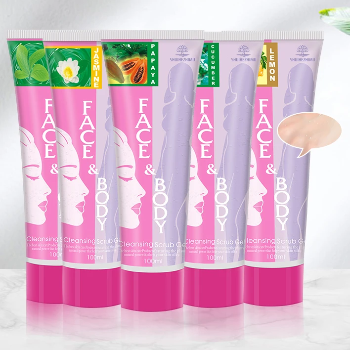 100ml Exfoliating Gel Deep Cleanse Body Scrub Gentle for Face and