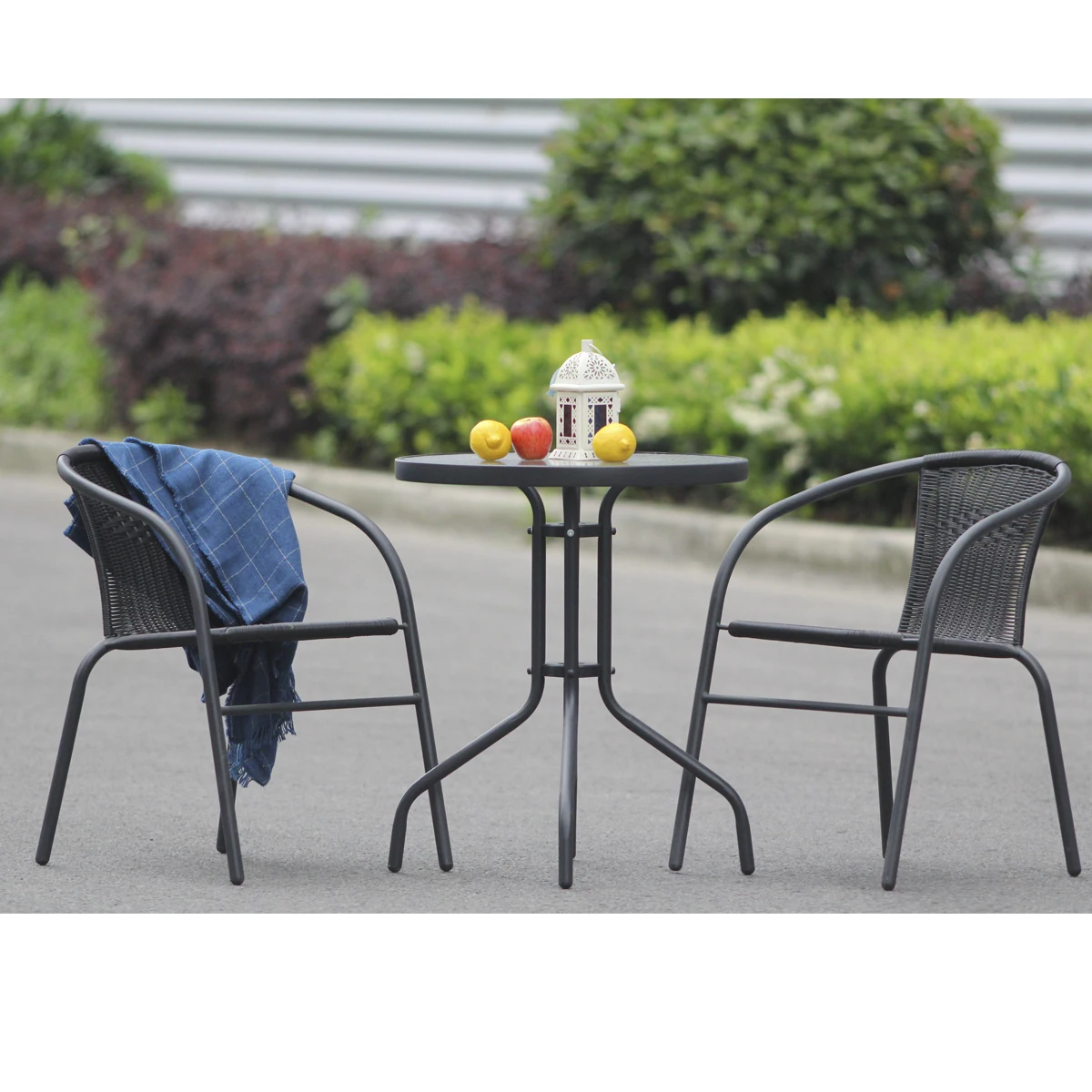 Outdoor Garden Wicker Bamboo Patio Furniture Set