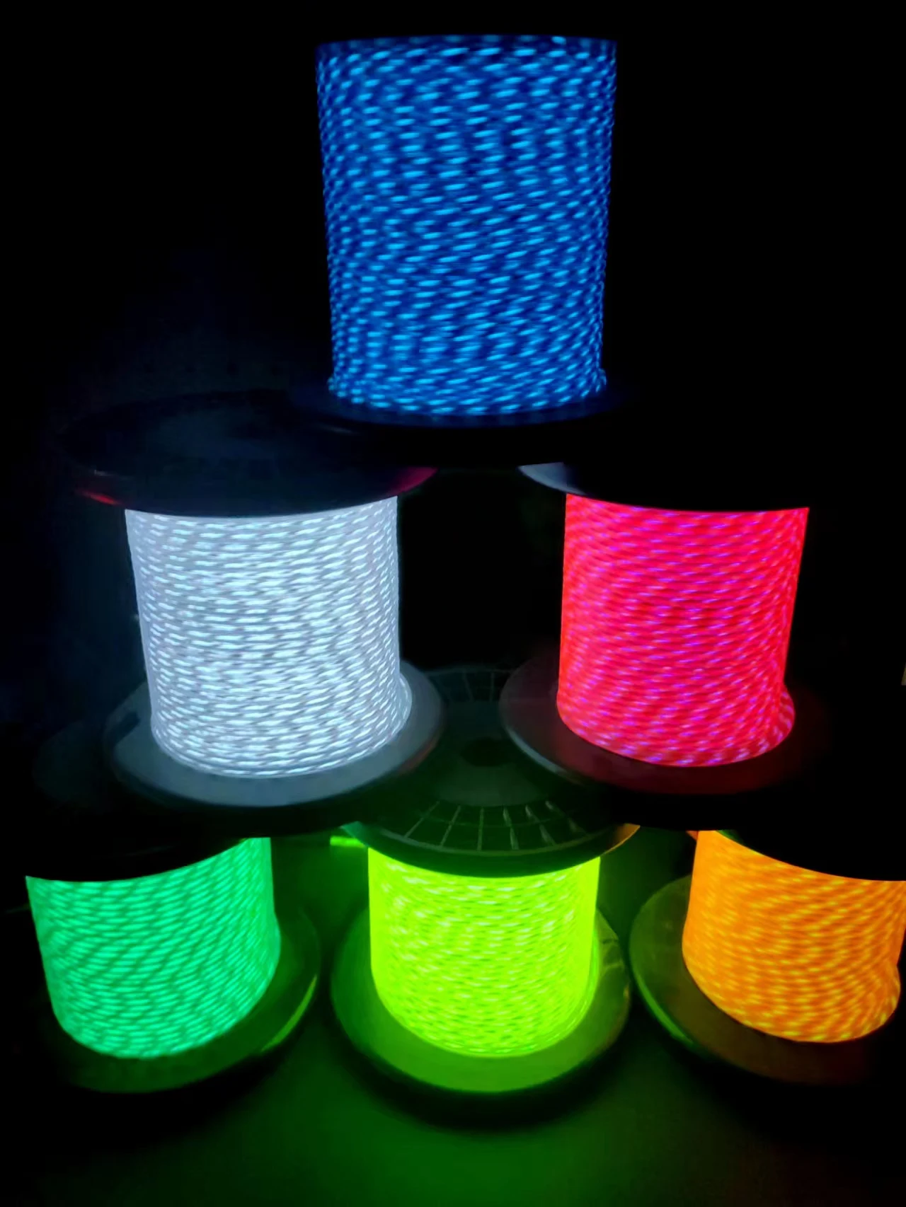 Chasing EL Wire Neon Glowing cable for Party Christmas Decoration