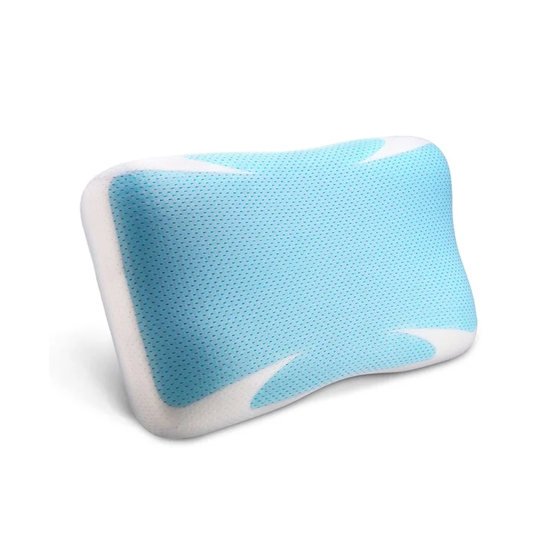 Comfort King Queen Memory Foam Hydraluxe Cooling Contour Pillow Cooling Gel on the surface of pillow
