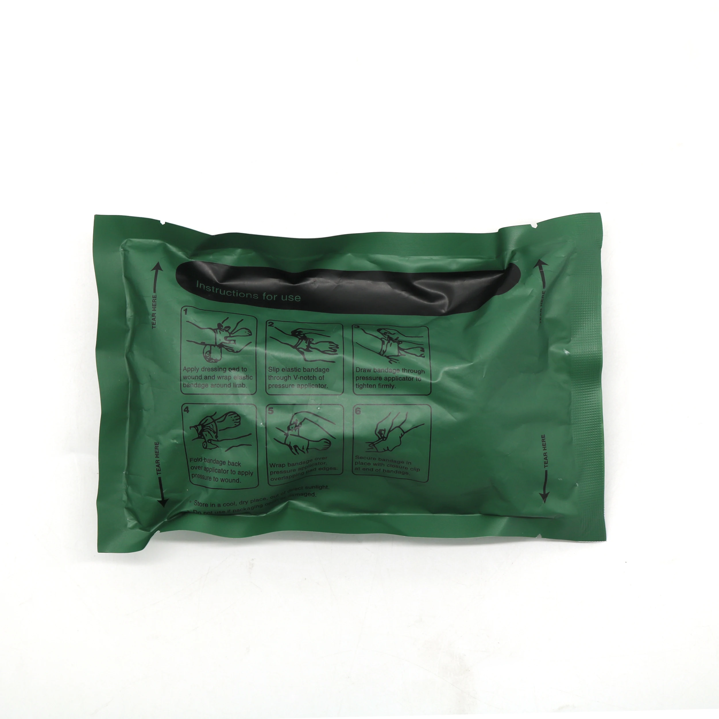 4/6 inch wound care trauma dressing israeli bandage for blood bleeding control