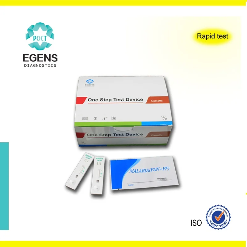 Одноэтапная кассета для испытаний на малярию pf/pan