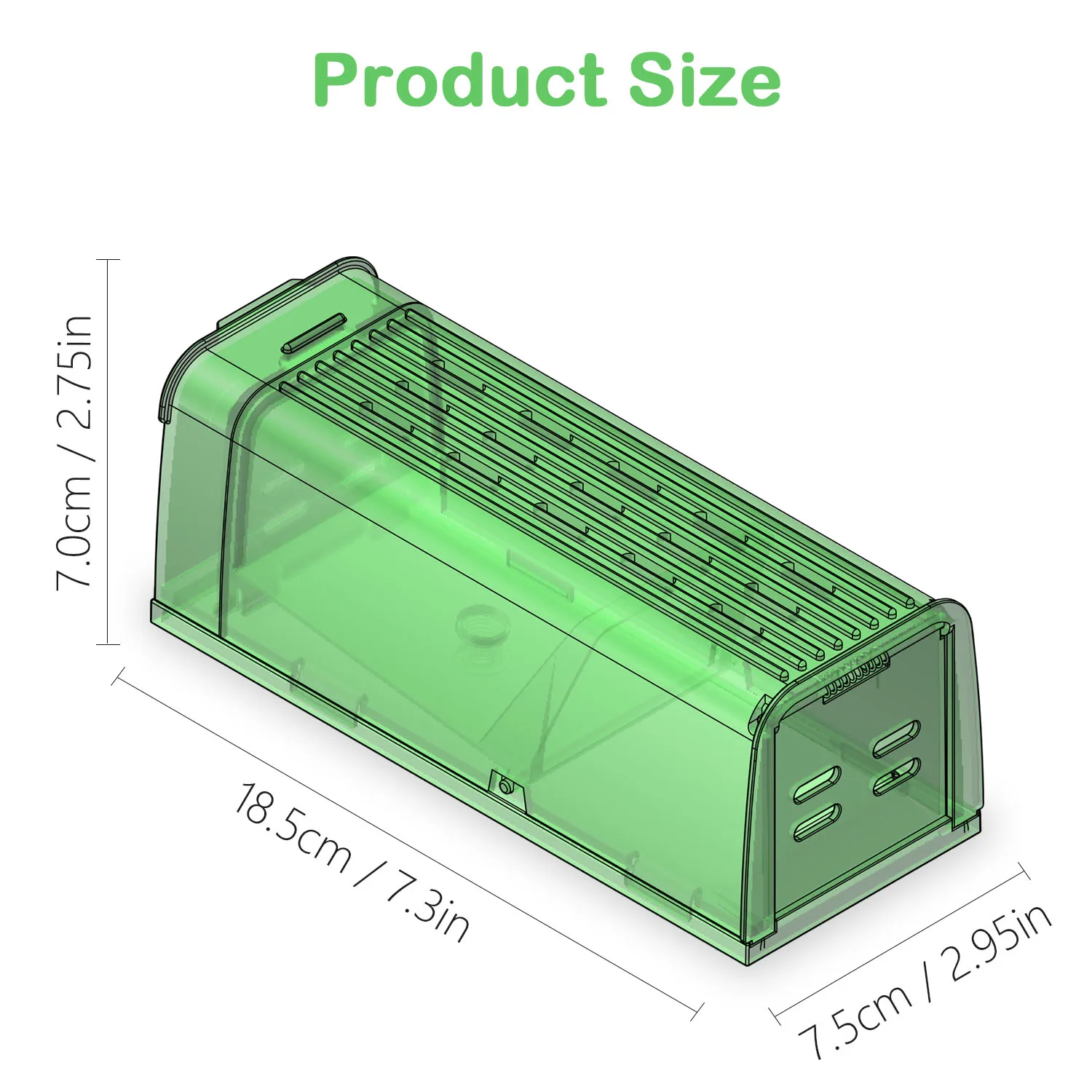 Reusable Animal Catcher Outdoor Live Mice Cage No Killer Catch and Release Rodent Rat Traps Plastic House Humane Mouse Trap