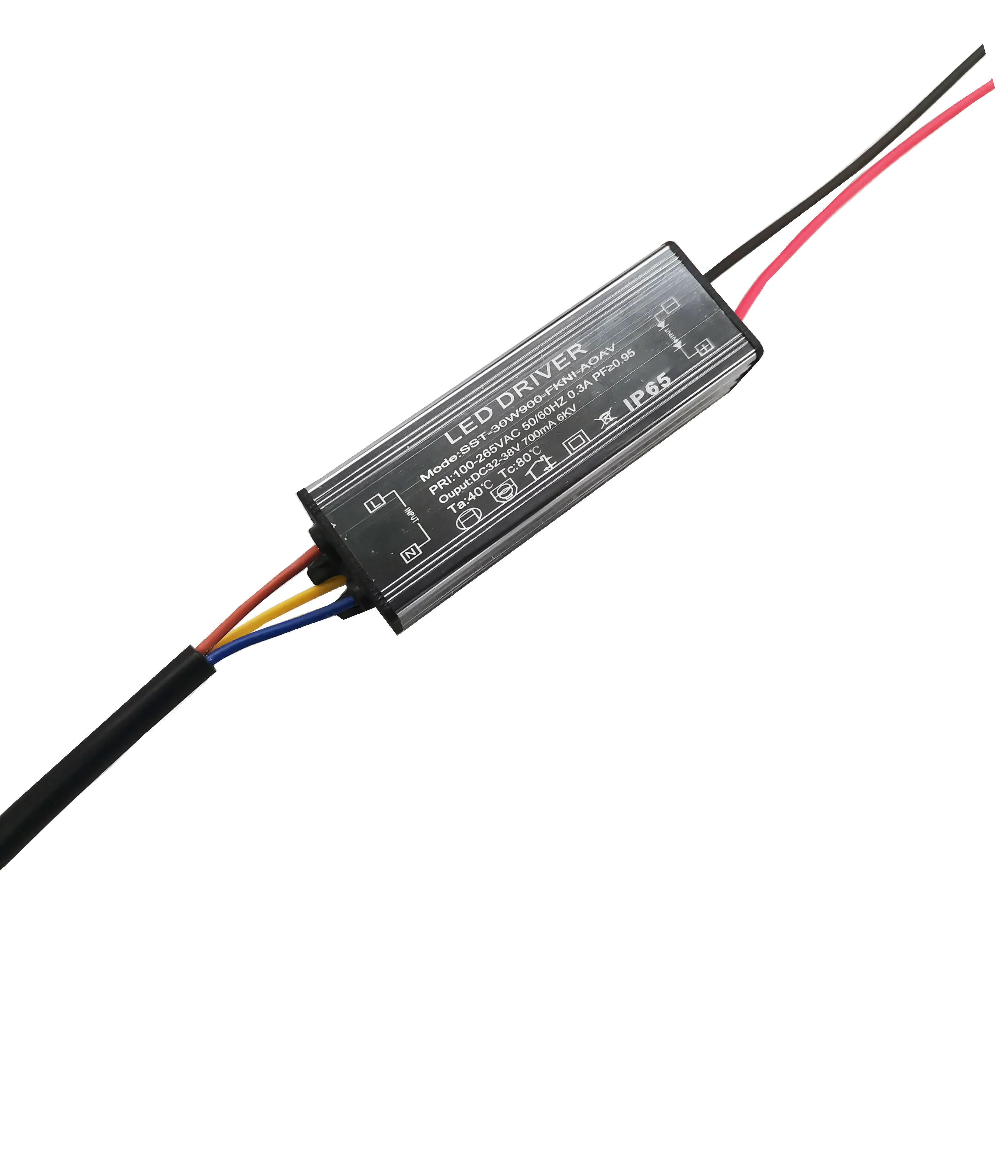 BIS  OVP 4KV 25-30W half  Aluminum Casing   AC- DC  600 -900  mA  waterproof ip 65 3 years guarantee led driver