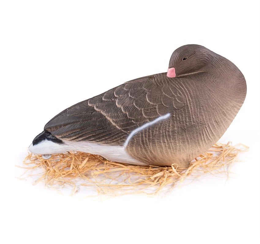 Plastic EVA FullBody Silhouette Foldable Greylag Goose Hunting Decoys Feeding/Eating/Sleeping Pose