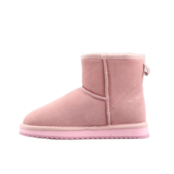 2024 BSCI ugh classic short cow suede winter women ankle snow sheepskin fur australian boots