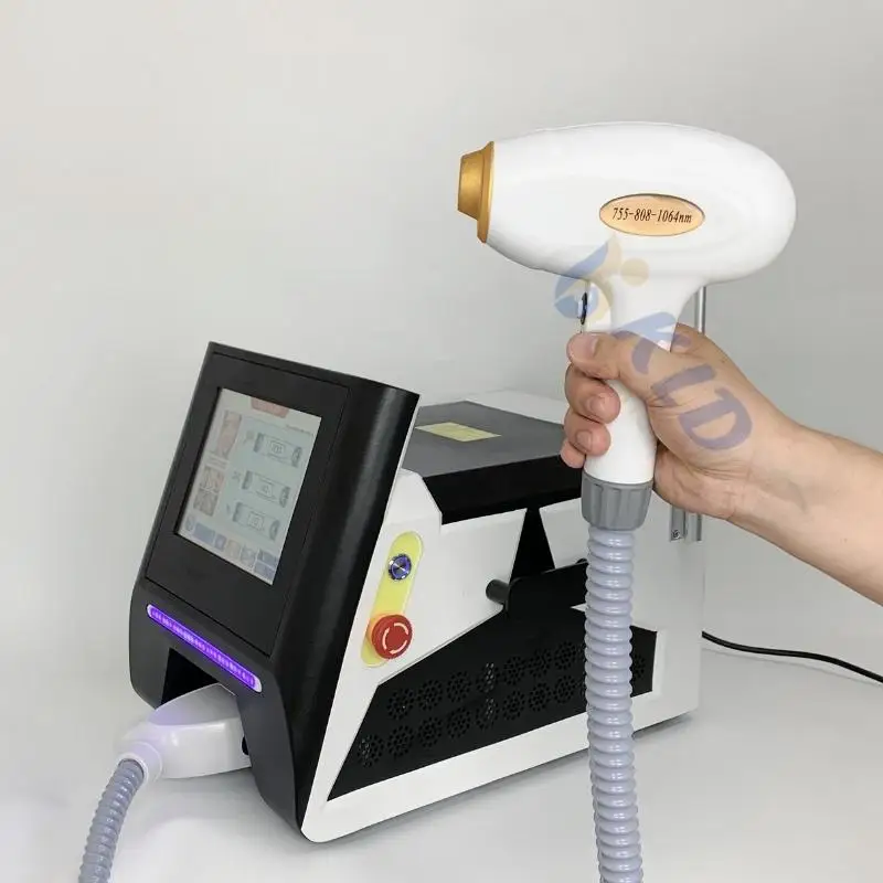 Powerful hair removal machine 808nm laser diode 60 million shots salon beauty hairlessness device fast depilation design logo an