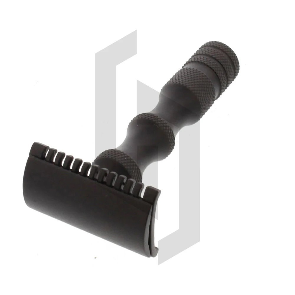 Metal stainless steel double edged blade straight safety razor shaving travel set,long handed butterfly open cut throats razor